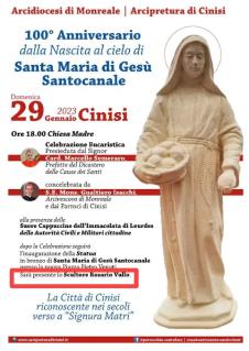 - Anniversario della nascita al cielo di Santa Maria di Ges Santocanale,